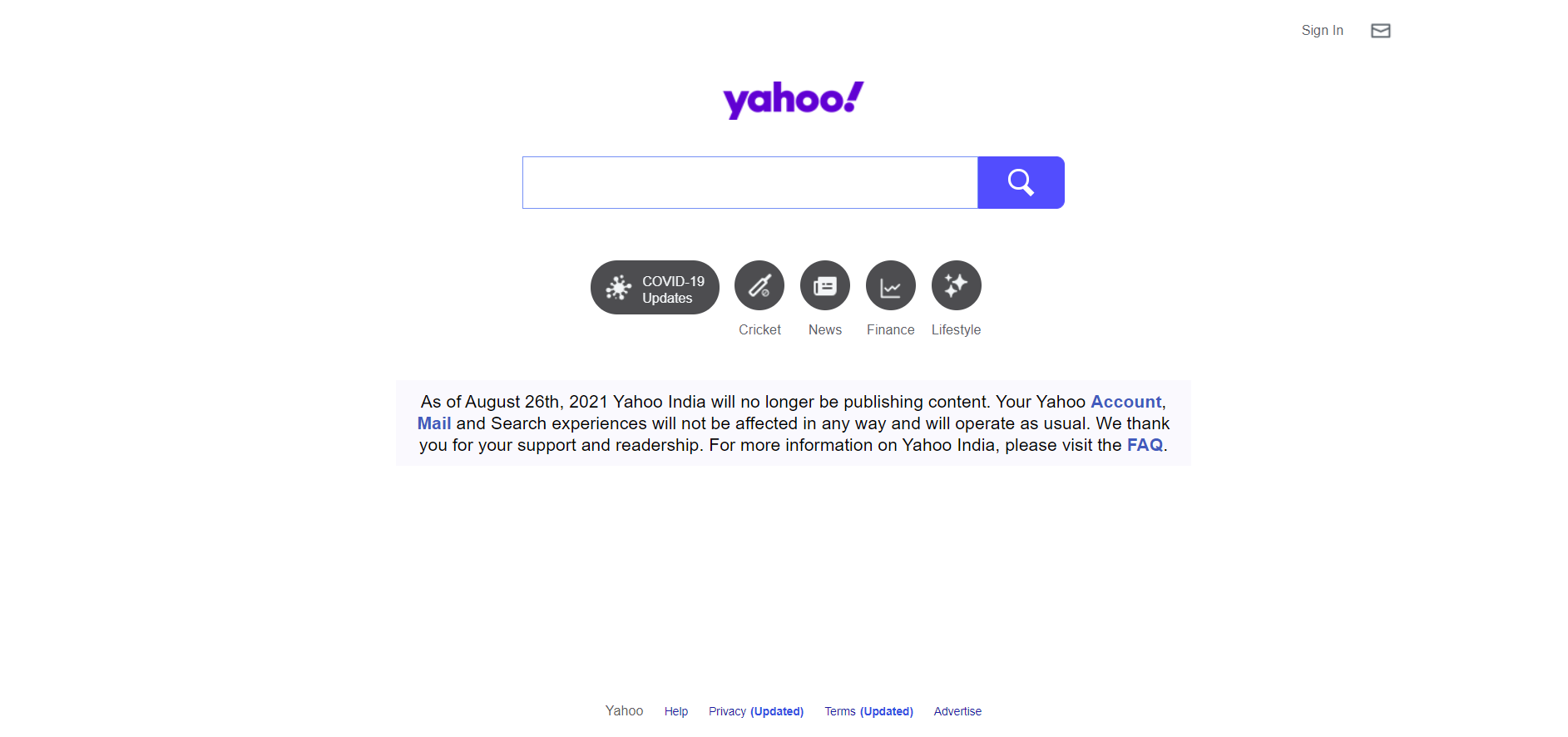 Sayonara Yahoo